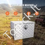 Požeminė aliuminio įrankių dėžė sunkvežimiams 61 x 35,6 x 40,6 cm – Kompaktiška saugojimo sistema priekaboms ir kemperiams - Image 3