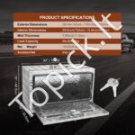 Aliumininė po kėbulu montuojama įrankių dėžė 76 x 35 x 40 cm – priekaboms, sunkvežimiams, kemperiams - Image 6