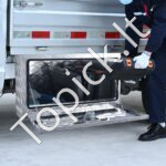 Aliumininė po kėbulu montuojama įrankių dėžė 76 x 35 x 40 cm – priekaboms, sunkvežimiams, kemperiams - Image 7