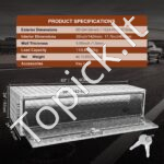 Po kėbulu montuojama aliumininė įrankių dėžė 152 x 61 x 61 cm – priekaboms, sunkvežimiams, kemperiams - Image 6