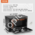 Juoda požeminė įrankių dėžė 61 x 43 x 46 cm - Image 6