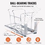 Ištraukiamas Šiukšlių Kibiras su Minkšto Užsidarymo Mechanizmu – 35L, Pilkas, Kompaktiškas ir Patogus - Image 3