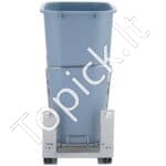 Ištraukiamas Šiukšlių Kibiras su Minkšto Užsidarymo Mechanizmu – 35L, Pilkas, Kompaktiškas ir Patogus - Image 9