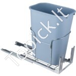 Ištraukiamas Šiukšlių Kibiras su Minkšto Užsidarymo Mechanizmu – 35L, Pilkas, Kompaktiškas ir Patogus - Image 8