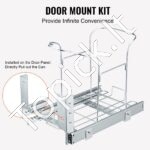 Ištraukiamas Virtuvinis Šiukšlių Kibiras su Bėgeliais – 35L, Pilkas, Su Patogia Rankena - Image 4