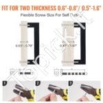 30 vnt. nerūdijančio plieno baldų rankenėlių rinkinys – 108 × 12 × 35 mm, 96 mm tvirtinimo skylės - Image 2