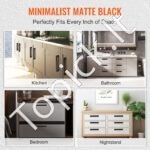 30 vnt. nerūdijančio plieno baldų rankenėlių rinkinys – 140 × 12 × 35 mm, 128 mm tvirtinimo skylės - Image 4