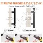 30 vnt. baldų rankenėlių rinkinys – 127 × 12 × 32 mm - Image 2