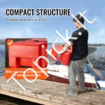 Raudonas jūrinis degalų bakas 55 L – Nešiojama kuro talpykla su žarna ir jungtimi valčių varikliams - Image 5