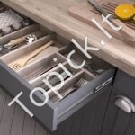 18 vnt. stalčiaus bėgeliai – 454 mm, pilno ištraukimo, iki 45,4 kg, su soft-close funkcija - Image 7