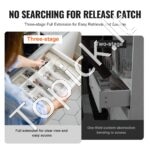 22 vnt. stalčiaus bėgeliai – 553 mm, soft-close, iki 45,4 kg, pilno ištraukimo (11 porų) - Image 3