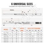 22 vnt. stalčiaus bėgeliai – 553 mm, soft-close, iki 45,4 kg, pilno ištraukimo (11 porų) - Image 4