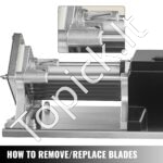 Elektrinis bulvių ir daržovių pjaustytuvas – 40 W, su 4 keičiamomis nerūdijančio plieno geležtėmis - Image 5