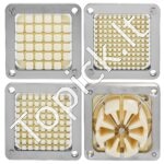 Elektrinis bulvių ir daržovių pjaustytuvas – 40 W, su 4 keičiamomis nerūdijančio plieno geležtėmis - Image 9