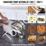 Elektrinė Nerūdijančio Plieno Aliejaus Spaudimo Mašina – 700 W, Su Pastovia 140 °C Temperatūra, Tinka Riešutams, Sėkloms, Arbatmedžiams - Image 2