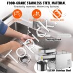 Elektrinė Aliejaus Spaudimo Mašina – 850 W, Nerūdijantis Plienas, Temperatūra 0–300 °C, Karštam Spaudimui Iš Riešutų ir Sėklų - Image 4