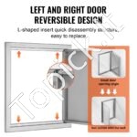 Lauko virtuvės prieigos durys 457x533 mm - Image 3