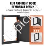 Lauko virtuvės durys 415 x 570 mm | Tinka grilio saloms, lauko spintelėms ir BBQ zonoms - Image 3