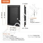 Lauko virtuvės durys 415 x 570 mm | Tinka grilio saloms, lauko spintelėms ir BBQ zonoms - Image 6