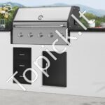 Lauko virtuvės durys 415 x 570 mm | Tinka grilio saloms, lauko spintelėms ir BBQ zonoms - Image 7