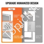 Lauko virtuvės durys 457 x 610 mm | Nerūdijančio plieno įleidžiamos durys su magnetiniu uždarymu - Image 4