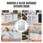 Lauko virtuvės durys 457 x 610 mm | Nerūdijančio plieno įleidžiamos durys su magnetiniu uždarymu - Image 5