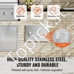 Lauko virtuvės vienvėrės durys 508 x 356 mm | Nerūdijančio plieno įleidžiamos durys su ventiliacinėmis angomis - Image 2