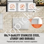 Lauko virtuvės durys 610 x 432 mm | Tinka grilio saloms, lauko spintelėms ir BBQ zonoms - Image 2