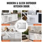 Lauko virtuvės durys 610 x 432 mm | Tinka grilio saloms, lauko spintelėms ir BBQ zonoms - Image 5