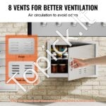 Lauko virtuvės durys 610 x 432 mm | Tinka grilio saloms, lauko spintelėms ir BBQ zonoms - Image 3