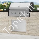 Lauko virtuvės durys 685 x 508 mm | Nerūdijančio plieno įleidžiamos durys su paslėptais vyriais - Image 7