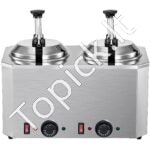 Dviguba padažų dozavimo stotelė – 2 × 2,5 l talpos pompų sistema, nerūdijančio plieno korpusas, šilumą palaikanti konstrukcija - Image 10