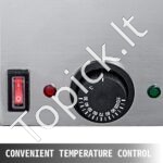 Dviguba padažų dozavimo stotelė – 2 × 2,5 l talpos pompų sistema, nerūdijančio plieno korpusas, šilumą palaikanti konstrukcija - Image 3