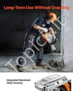 3500W elektrinis griovimo plaktukas su 60J smūgio jėga ir 2 kaltų rinkiniu – ekstremaliai galingas įrankis betono ardymui - Image 7