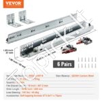 6 vnt. stalčiaus bėgeliai – 467 mm, soft-close, iki 45,4 kg, pilno ištraukimo (3 poros) - Image 6