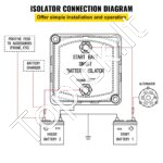 12V Dvigubos baterijos įtampos relė | 140 A įtampos jautrus jungiklis - Image 4