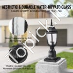 Lauko stulpinė šviestuvė – 400 mm aukščio – E27 lizdas – elegantiška ir patvari - Image 5