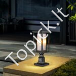 2 vnt. lauko stulpinių šviestuvų komplektas – 45 cm aukščio – E27 lizdas – modernus sprendimas takelių ir kiemo apšvietimui - Image 7