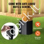 6 vnt. žemės smaigai – 113 x 113 x 610 mm, metaliniai, juodi, tvoros stulpams (6 poros) - Image 5