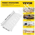 Skaidri stalo danga – 101,6 × 182,9 cm, vandeniui atspari PVC apsauga stalviršiui - Image 7