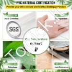 Skaidri stalo danga – 106,7 × 182,9 cm, PVC apsauga stalviršiui, atspari karščiui ir drėgmei - Image 8