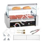 Hot Dog Grilis su 7 Kaitinimo Volais – 1400W, Nerūdijančio Plieno, Komercinis Kepimo Įrenginys - Image 8