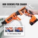 20V Max Akumuliatorinis Suktukas su Automatinio Tiekiamojo Mechanizmu – 4200 aps./min, 2 Akumuliatoriai, Įkroviklis, Diržo Sagtis ir Įrankių Krepšys - Image 5
