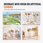 4 vnt. Aukšti Metaliniai Dekoratyviniai Stovai – 28 x 28 x 80 cm, Kvadratiniai, Su Laminuotu Paviršiumi - Image 5