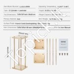 4 vnt. Aukšti Metaliniai Dekoratyviniai Stovai – 28 x 28 x 80 cm, Kvadratiniai, Su Laminuotu Paviršiumi - Image 6