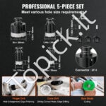 Deimantinių gręžimo karūnų rinkinys 7 vnt. (6–50 mm) su papildomais priedais ir lagaminėliu - Image 2