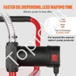 Elektrinis mobilus degalų vežimėlis 113 L – Talpus degalų bakas su 180 W siurbliu ir 23,5 L/min srautu - Image 5