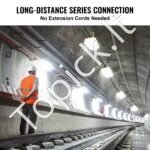 Statybinis LED prožektorius su stovu – 1,5–2,4 m aukštis – 7 500 lm apšvietimas - Image 4