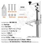 Reguliuojamas Profesionalus Rankinis Konservų Atidarytuvas – Su Tvirtinamu Pagrindu, Tinka Iki 40 cm Aukščio Dėžėms - Image 6