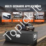 Tvirtas aliumininis įrankių dėklas 76 x 33 x 24 cm – bagažinės laikymo sprendimas pikapams - Image 5